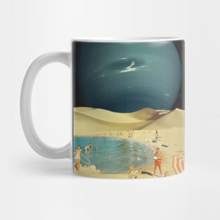 Summer Memories - Space Aesthetic Collage, Retro Futurism, Sci Fi Mug